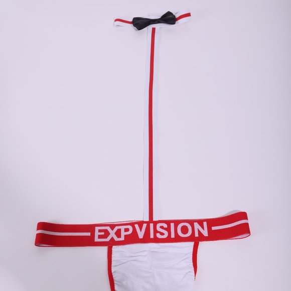 EXP Vision Other - Bow Tie Briefs Pouch Thong, Mens Low-Rise Lingerie, Premium Cotton Comfo…